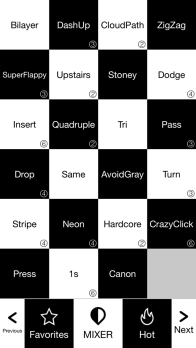 Black White Tiles (New): Piano Tiles Mini Games screenshot 4