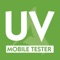 The UV-A tester application for mobile phones that measure and analyze the UV-A light from UV lamps