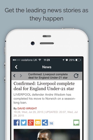 England Football SportRightNow screenshot 2