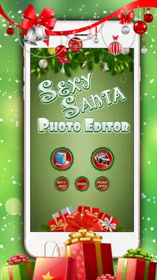 Screenshot 1 Papá Noel sexi editor de fotos Navidad fotomontaje iphone