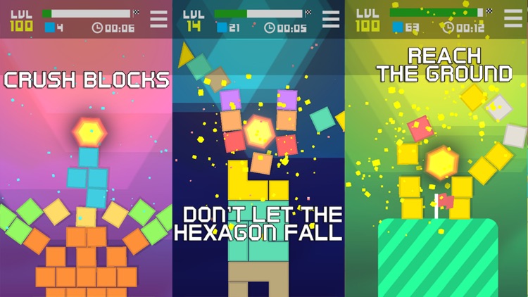 Hexagon Crush the Blocks