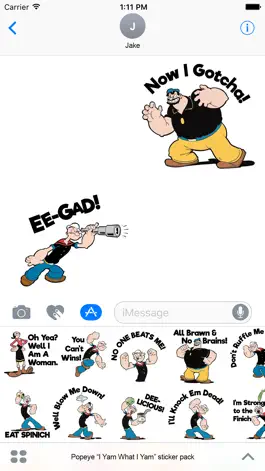 Game screenshot Popeye “I Yam What I Yam” sticker pack mod apk