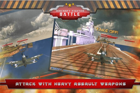Aircraft Fighter Battle - Carrier Landing Games 3D screenshot 2