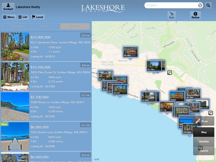 Lakeshore Realty Mobile for iPad