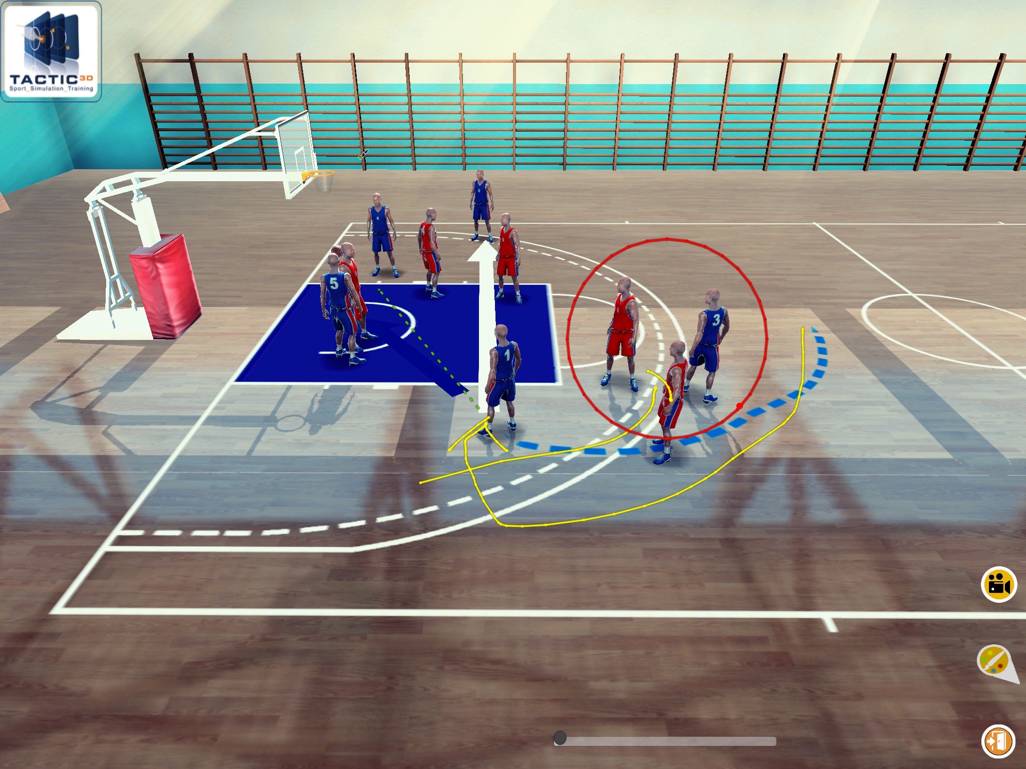 Basketball 3D playbook screenshot 2