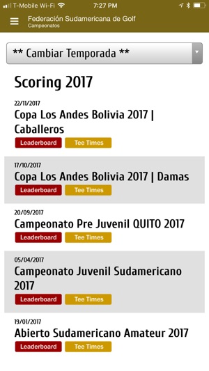 Federación Sudamericana Golf(圖3)-速報App