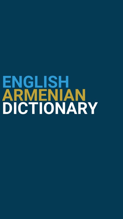 English : Armenian Dictionary