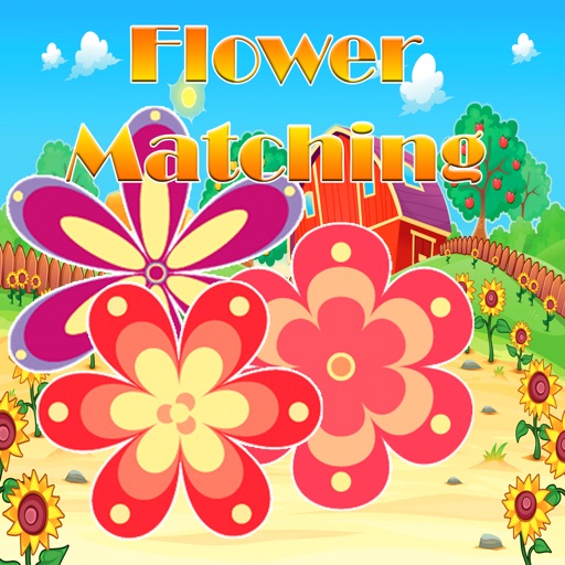 Flower Matching Puzzle - Sight Games for Children Icon