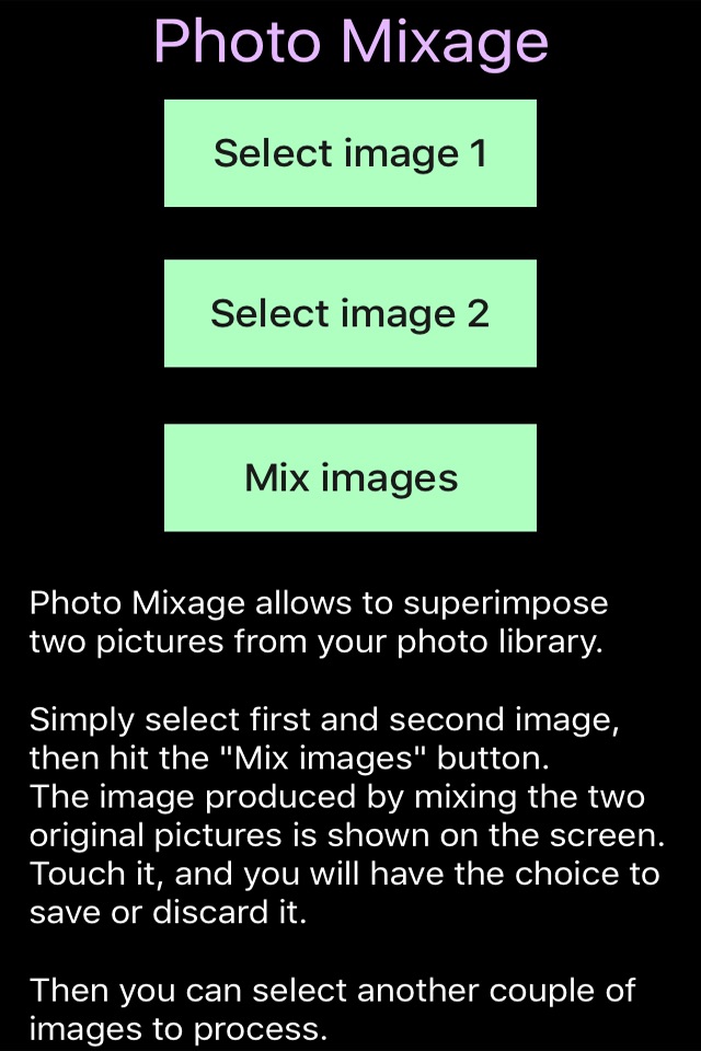 PhotoMixage screenshot 2