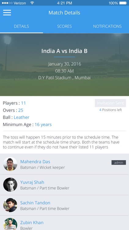 CrickNation - Cricket Finder screenshot-3