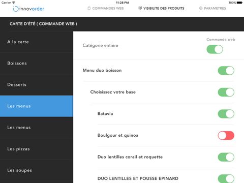 Reception des commandes screenshot 4