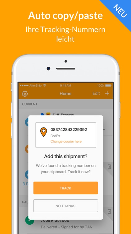 AfterShip Sendungsverfolgung screenshot-4
