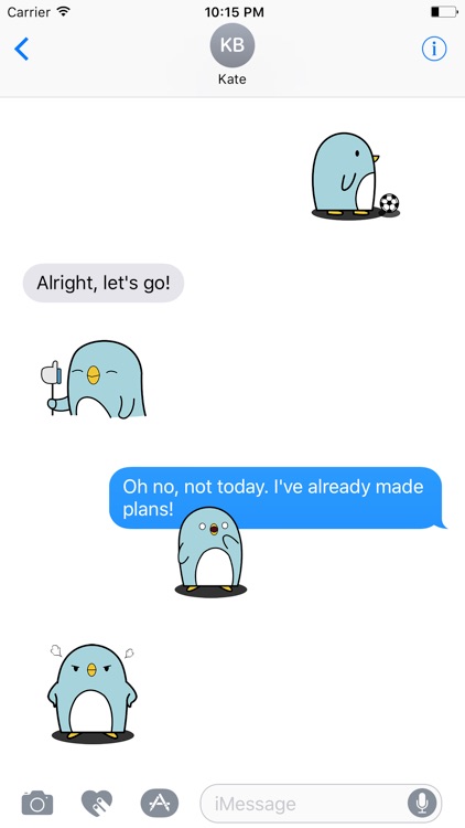 Just a Penguin Animated Stickers