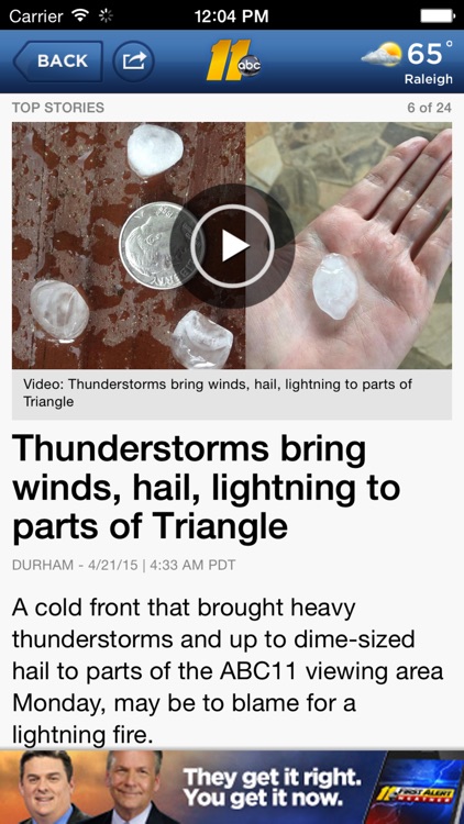 ABC11 Raleigh Durham: News, Weather, Traffic screenshot-3