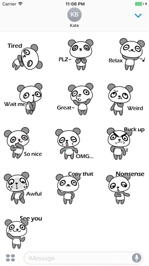 Popo The Cute Panda Stickers(圖3)-速報App