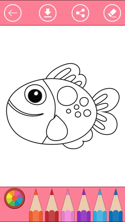 Fish Coloring Book: Color & Draw Sea Animals