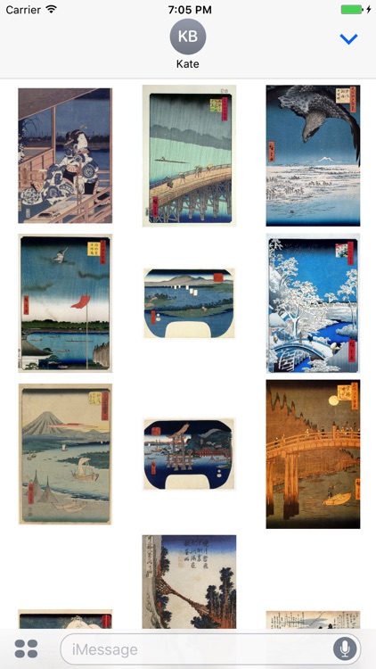 Hiroshige Artworks Stickers