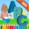 Write & Color ABC Alphabet Letter Coloring Book | Coloring Free Games for Kids Boy and Girls reading and preschool educational for toddlers by Kids Academy