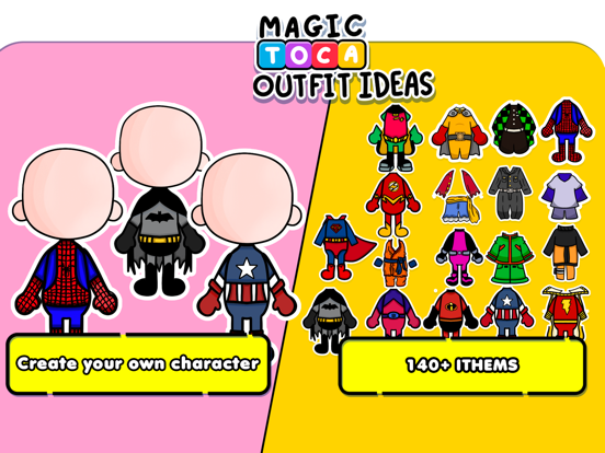 Outfits Ideas :Magic toca screenshot 2
