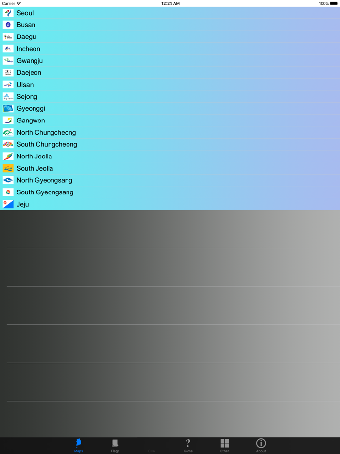 South Korea Province Maps and Flags