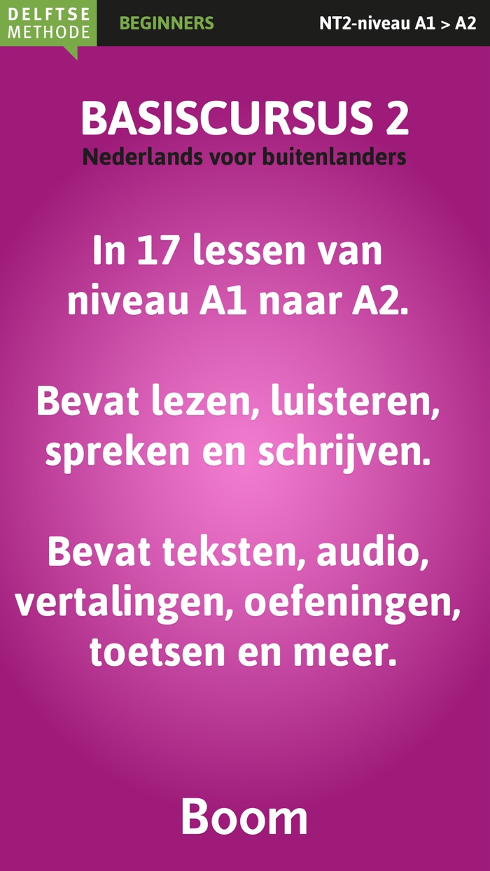 Nederlands leren, Basiscursus 2