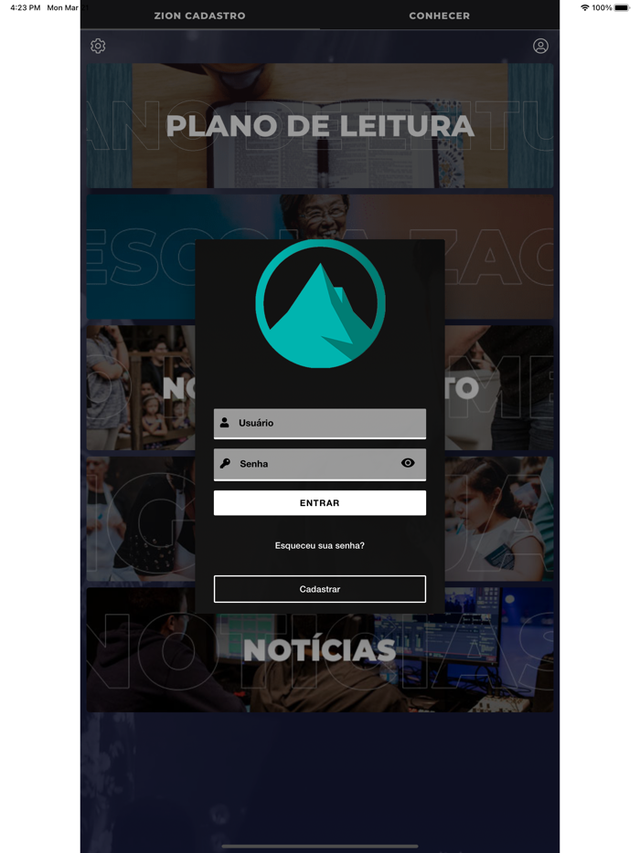 Zion Church Cadastro