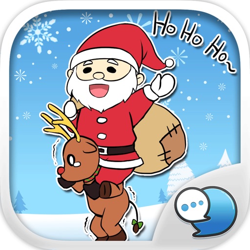 Merry Christmas Cartoon Stickers for iMessage Free icon