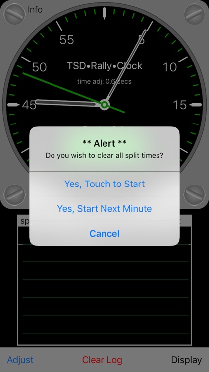 TSD Rally Clock