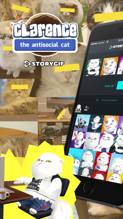 Clarence StoryGIF – Cat GIF Story Maker & Kittens!