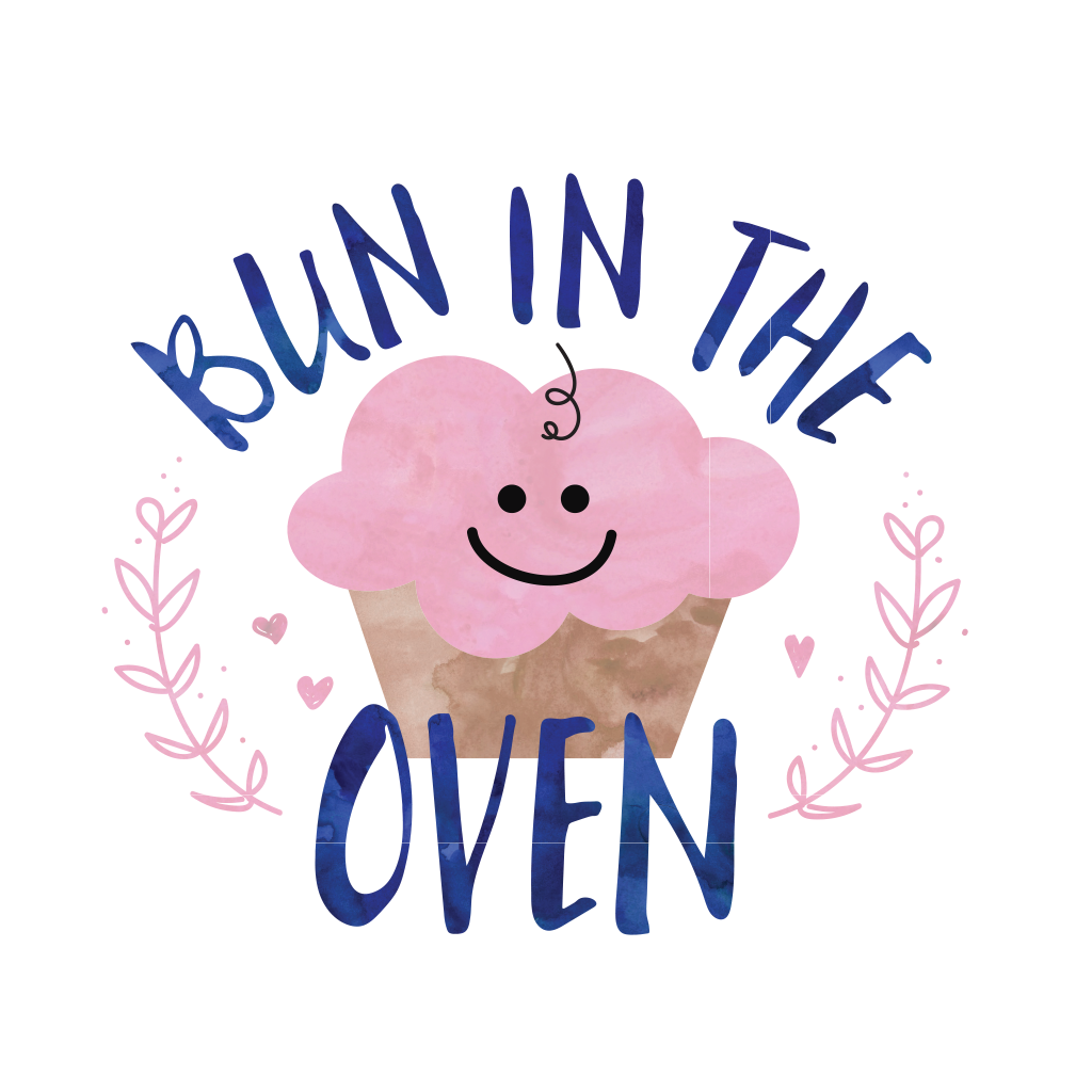 Bun in the Oven Pregnancy Sticker Pack App Icon
