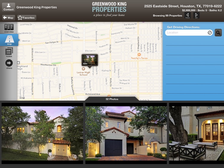 Greenwood King Properties Mobile for iPad