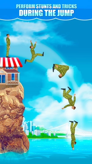 Cliff Flip Diving 2D: Swimming Simulator(圖4)-速報App