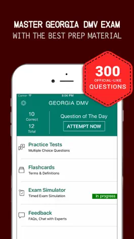 Game screenshot Georgia DMV Practice Exam Prep 2017 – Flashcards mod apk