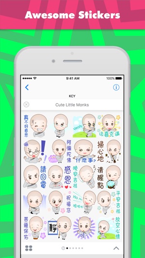 Cute little monks stickers for iMessage(圖1)-速報App