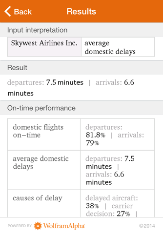 Wolfram Flight Information Reference App screenshot 4