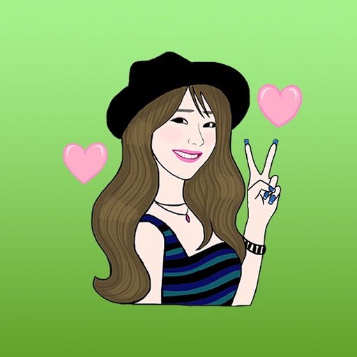 Ashley The Sexy Girl In Love Sticker iOS App