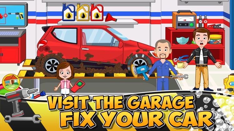My Town : Car (wash, fix & drive cars) screenshot-3