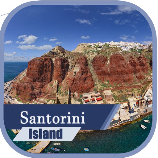 Santorini Island Travel Guide & Offline Map icon