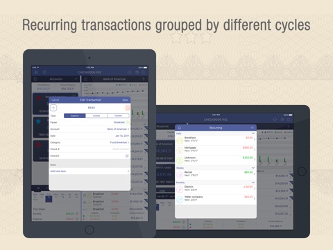 Checkbook Wiz Pro- Track Expense, Income & Account screenshot 2