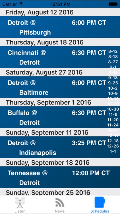 Detroit Football - Radio, Scores & Schedule screenshot-3