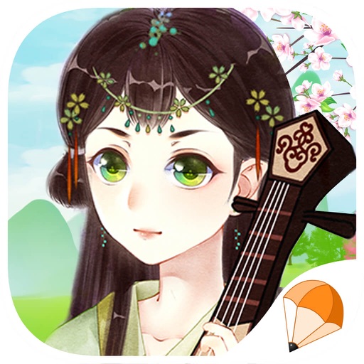Fall in love with ancient beautiful girl icon