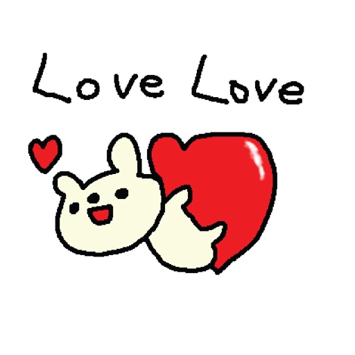 Cute LOVE Bear Sticker Set 1 icon