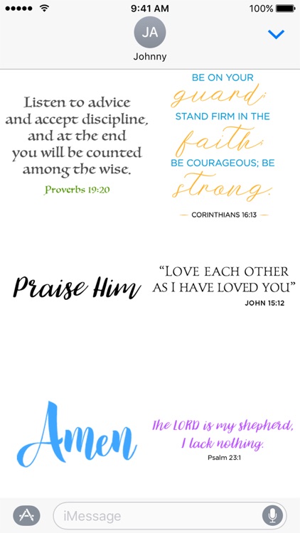 Blessed - Uplifting Bible Verse Stickers