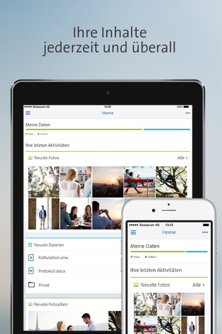 Swisscom myCloud screenshot 2