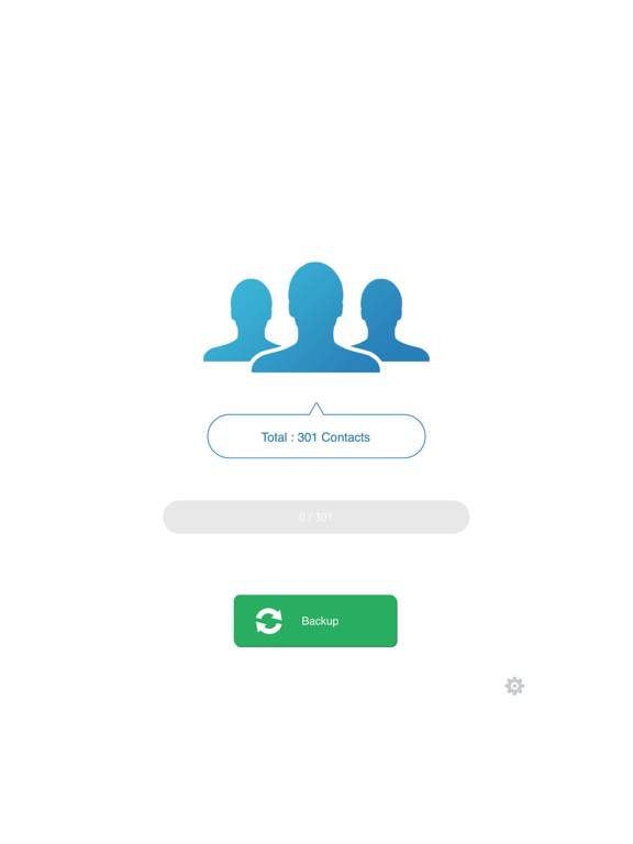 Screenshots of My Contacts Backup Pro for iPad