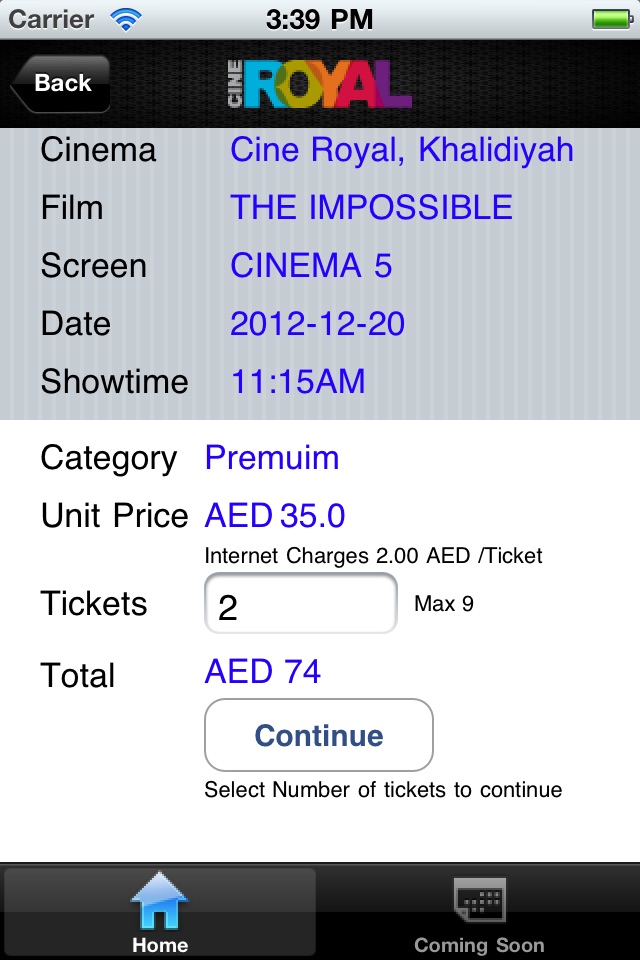 Cineroyal Cinemas screenshot 4