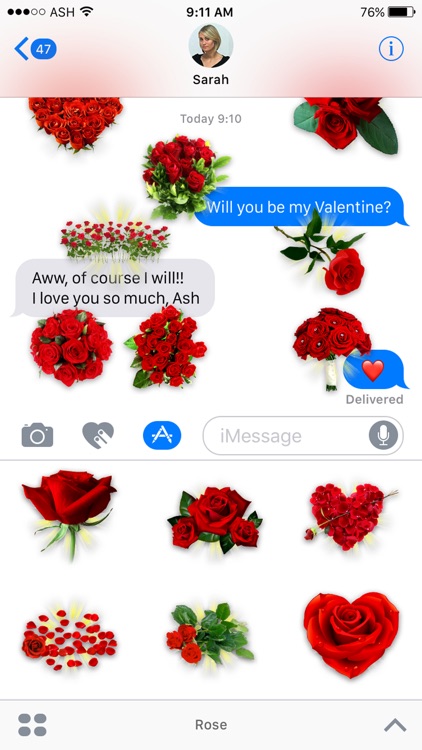 Romantic Rose Stickers