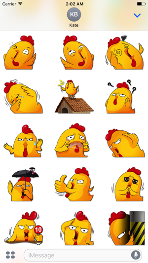 Funny Chicken Stickers(圖2)-速報App