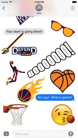 Game screenshot Cavaliers Basketball Stickers mod apk