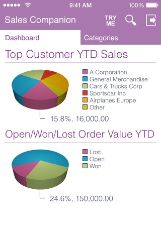 IFS Sales Companion - náhled